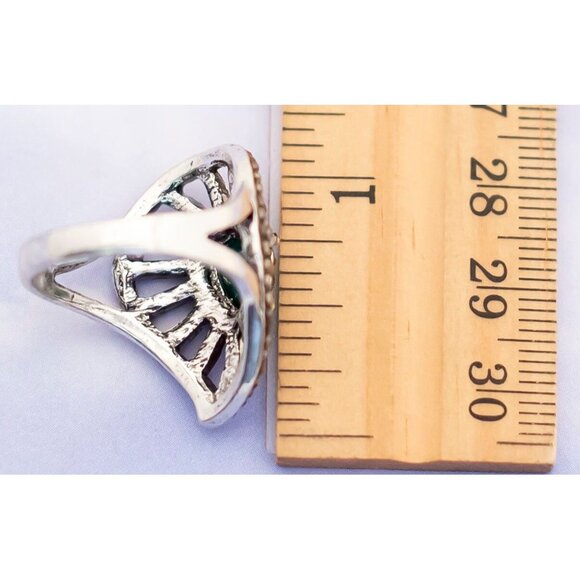 Vintage Victorian Pear Detailed Ring - S13 - Picture 3 of 3